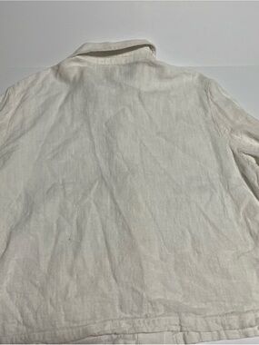 Appleseed's Lightweight Cream Linen Shirt Jacket